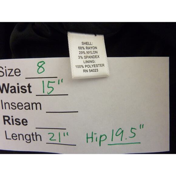 Banana Republic Black Skirt 9 Knee Length - Picture 5 of 5